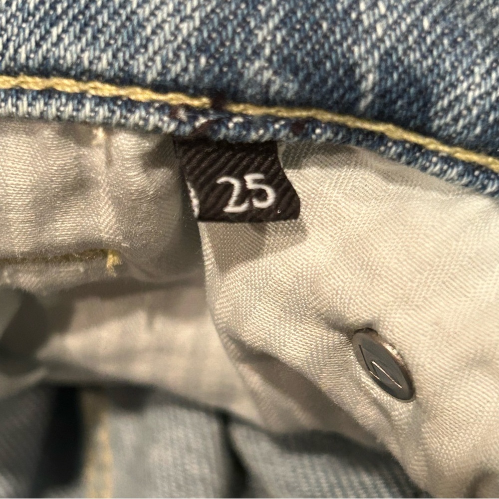 7 For All Mankind Josefina Luxe Vintage Jeans Womens 25 Slim Boyfriend - Picture 9 of 15